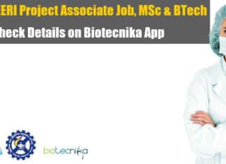 NEERI Project Associate