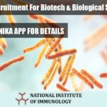 TB Project Recruitment For Biotech & Biological Sciences at NII NII SRF Project