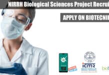 NIRRH Biological Sciences Project Recruitment, Apply Online NIRRH Biological Sciences Project