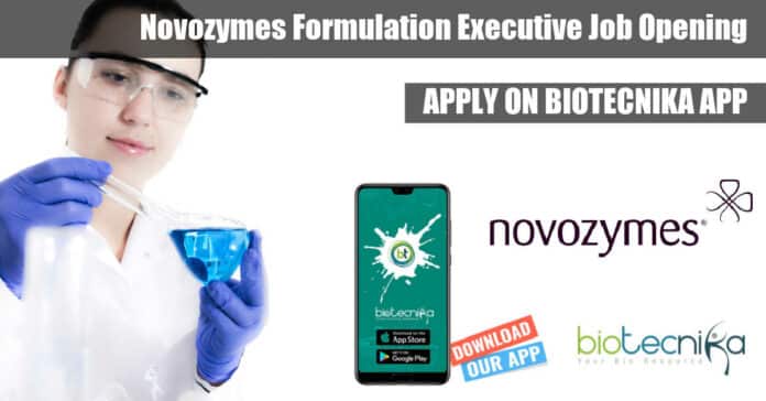Novozymes Formulation Executive Job