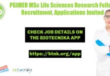 PGIMER MSc Life Sciences