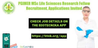 PGIMER MSc Life Sciences