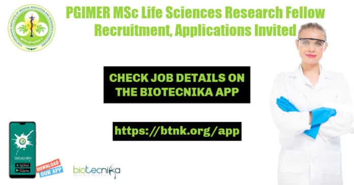 PGIMER MSc Life Sciences