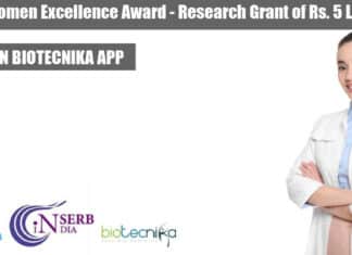 SERB Women Excellence Award