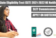 SET NE 2022 Notification