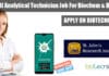 SJRI Analytical Technician Job For Biochem & Biotech, Apply Online SJRI Analytical Technician