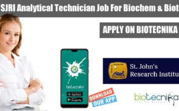 SJRI Analytical Technician