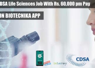 THSTI-CDSA Life Sciences Job