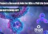 THSTI Project & Research Associate Recruitment for MSc & PhD Life Sciences THSTI Research Recruitment
