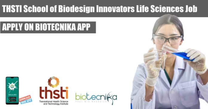 THSTI SiB Innovators Job