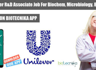 Unilever R&D Associate Job