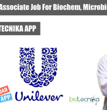 Unilever R&D Associate Job