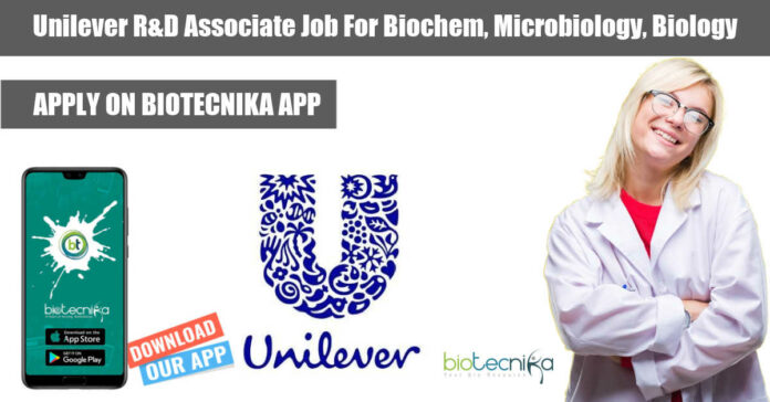 Unilever R&D Associate Job