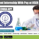 2 Month Student Internship With Pay at IISER Mohali 2 Month Student Internship