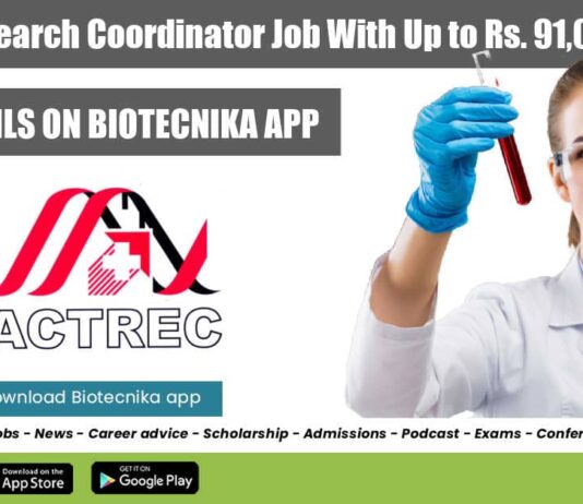 ACTREC Research Coordinator