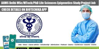 AIIMS Delhi Project Recruitment