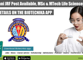 BITS Pilani JRF Position