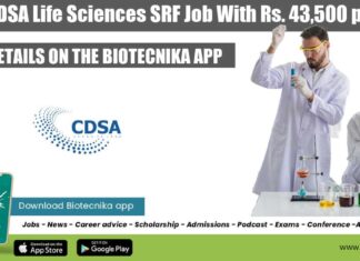CDSA Life Sciences SRF