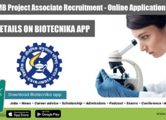 CSIR-CCMB Project Associate