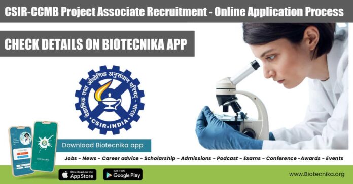 CSIR-CCMB Project Associate