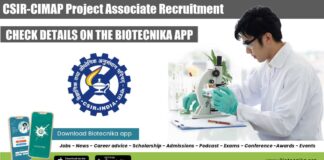 CSIR-CIMAP Project Associate