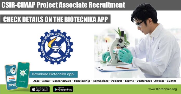 CSIR-CIMAP Project Associate