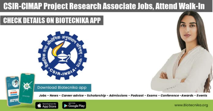 CSIR-CIMAP Project Research Associate