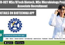 CSIR-IICT MSc/BTech Biotech, MSc Microbiology Project Associate Recruitment CSIR-IICT MSc