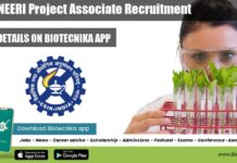 CSIR-NEERI Project Associate Recruitment, Online Application Process CSIR-NEERI Project Associate