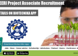 CSIR-NEERI Project Associate