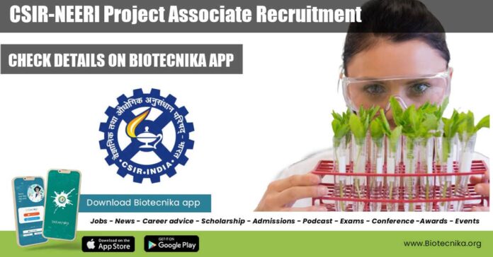 CSIR-NEERI Project Associate