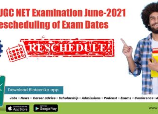 CSIR-NET June 2021 Dates