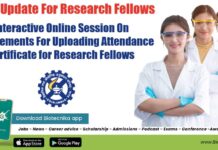 CSIR Update For Research Fellows - Interactive Online Session On Arrangements For Uploading Attendance Certificate