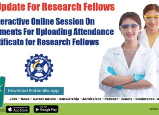 CSIR Update For Research Fellows - Interactive Online Session On Arrangements For Uploading Attendance Certificate