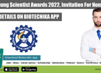 CSIR-Young Scientist Awards 2022