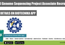 CSMCRI Genome Sequencing Project Associate Recruitment CSMCRI Genome Sequencing