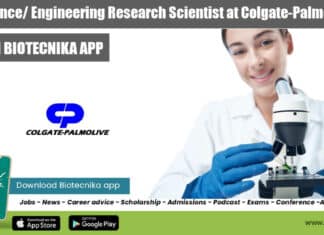 Colgate-Palmolive Research Scientist