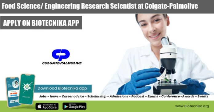 Colgate-Palmolive Research Scientist