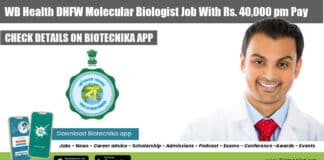 DHFW Molecular Biologist Job