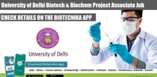 Delhi University Project Associate