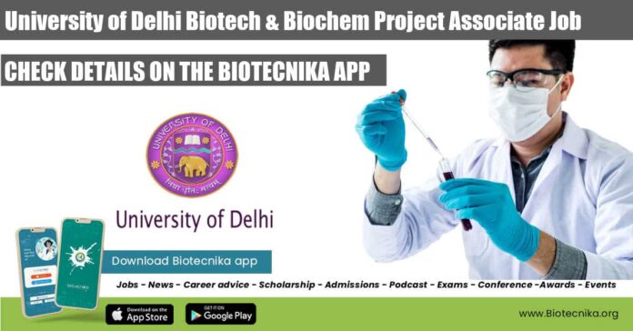 Delhi University Project Associate