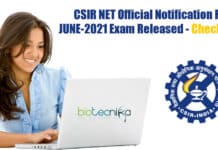 CSIR-NET June 2021 Exam Official Notification Released - Check Now!