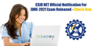 CSIR-NET June 2021 Exam Official Notification Released - Check Now!