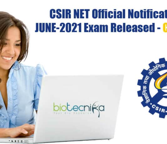 CSIR NET June 2021 Exam Official Notification Released – Check Now CSIR-NET June 2021 Exam Official Notification Released - Check Now!