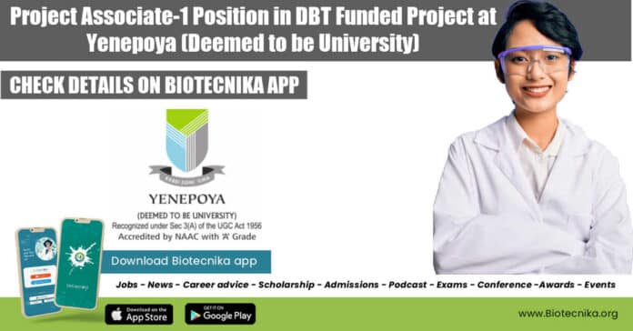 Project Associate-1 Position Vacant