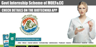 Govt MoEF&CC Internship