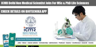 ICMR Delhi Scientist Jobs