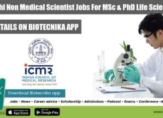 ICMR Delhi Scientist Jobs