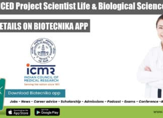 ICMR-NICED Project Scientist