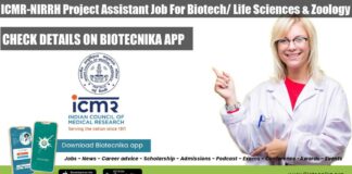 ICMR-NIRRH Assistant Job